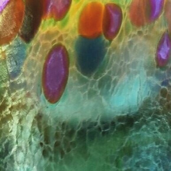 Very Small Robert Held Signed Iridescent Studio Art Glass Bud Vase - Picture 14 of 14